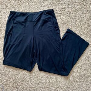 ZELLA Yoga Pants Flare Split Hem Black Size Large